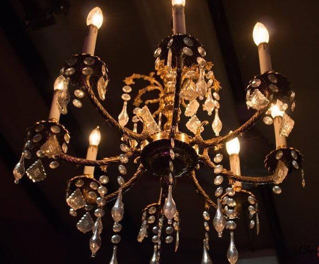 Antique Gold & Crystal Chandelier | Uniquely Chic Vintage Rentals