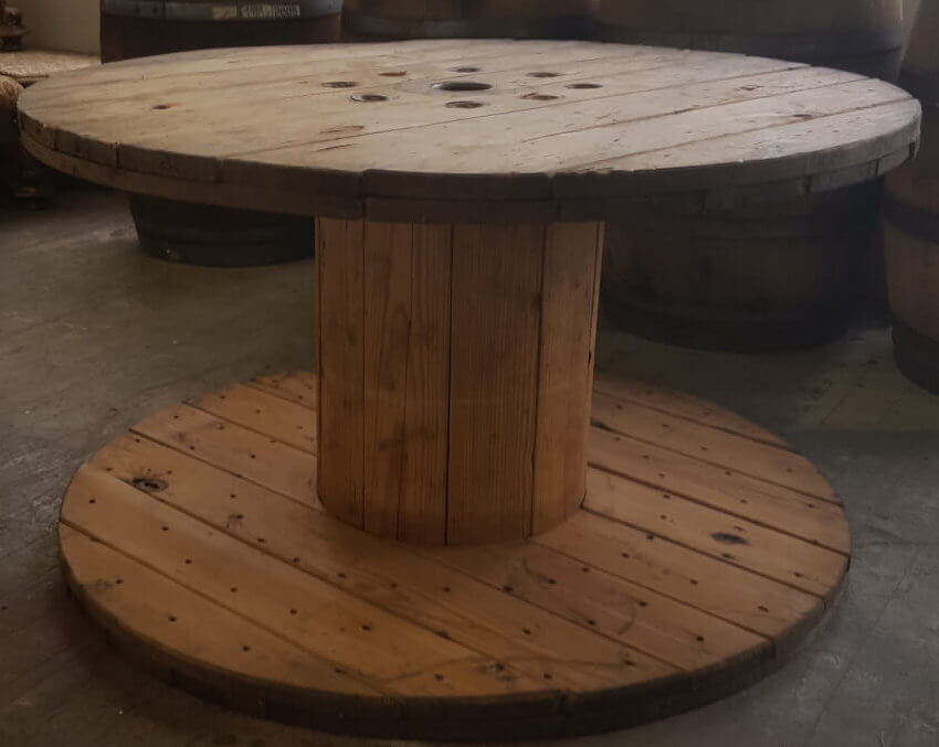 Rustic Wooden Spool Table | Uniquely Chic Vintage Rentals