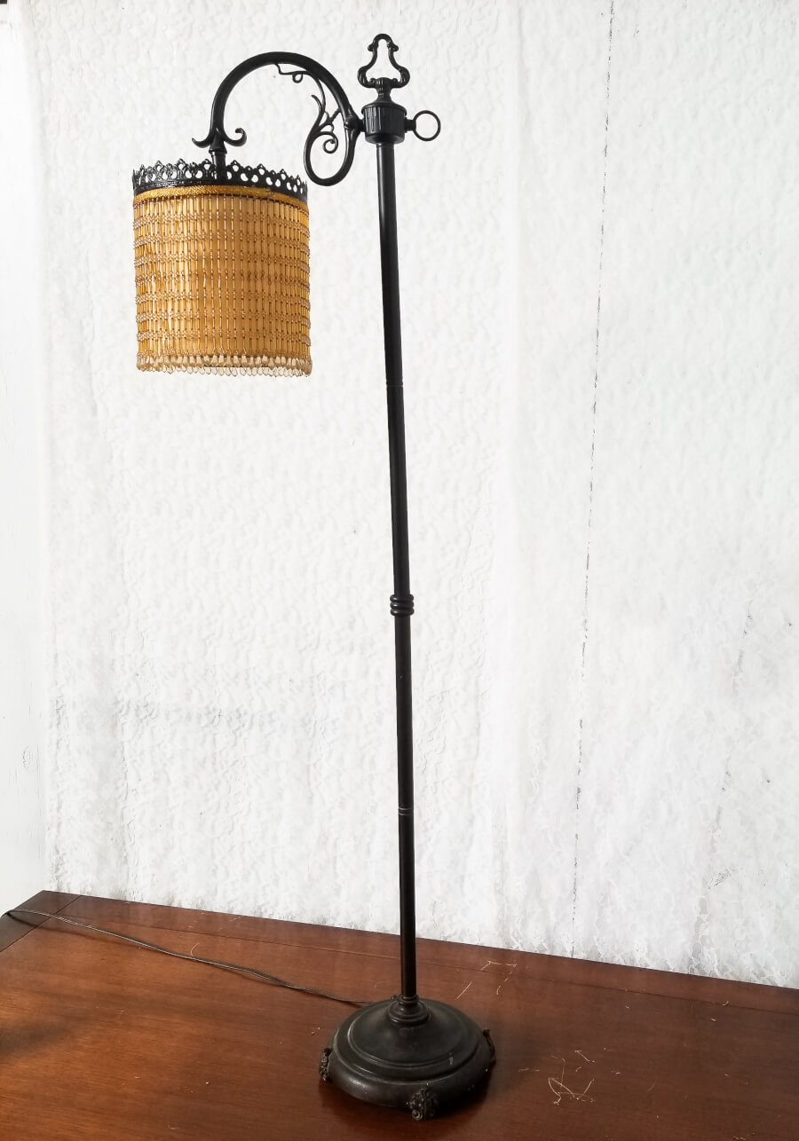 Art Deco Beaded Floor Lamp | Uniquely Chic Vintage Rentals