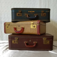 Multicolored Vintage Suitcases