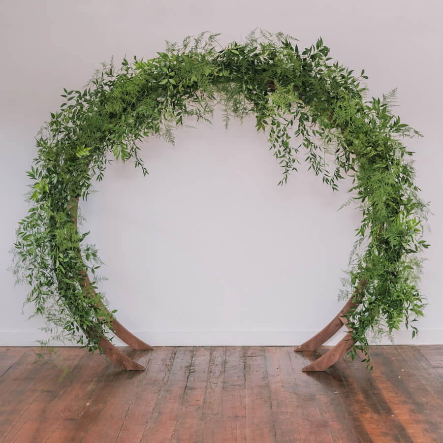 Round Wooden Circular Arbor | Uniquely Chic Vintage Rentals