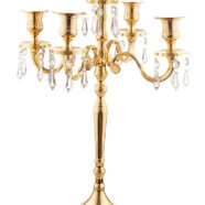 Gold Crystal Candelabras