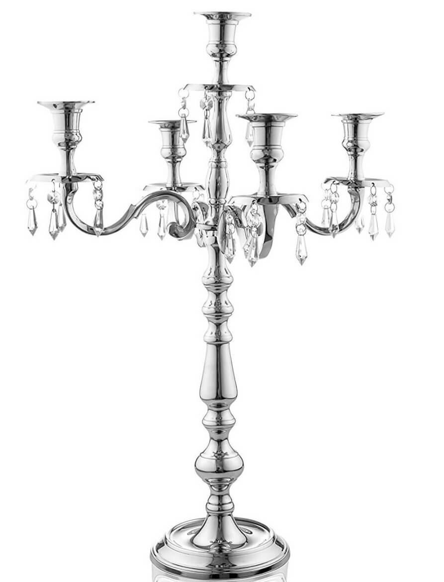 Silver Crystal Candelabras | Uniquely Chic Vintage Rentals