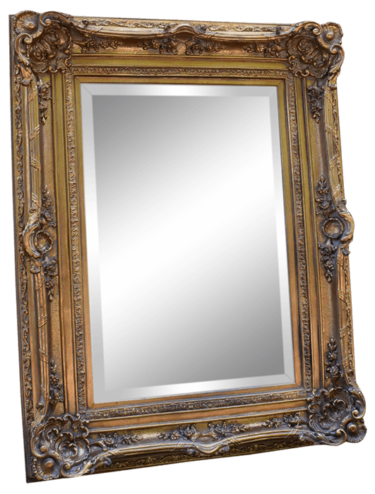 Ornate Gilt Wood Gold Mirror | Uniquely Chic Vintage Rentals