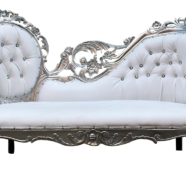 Silver Filigree Chaise