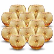 Gold Mercury Glass Votives