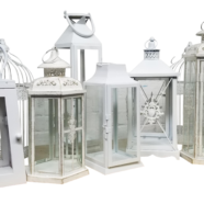Vintage White & Ivory Lanterns