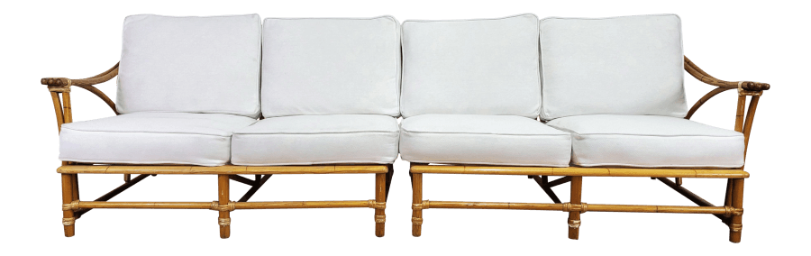 Bamboo Couch or Loveseat Set | Uniquely Chic Vintage Rentals