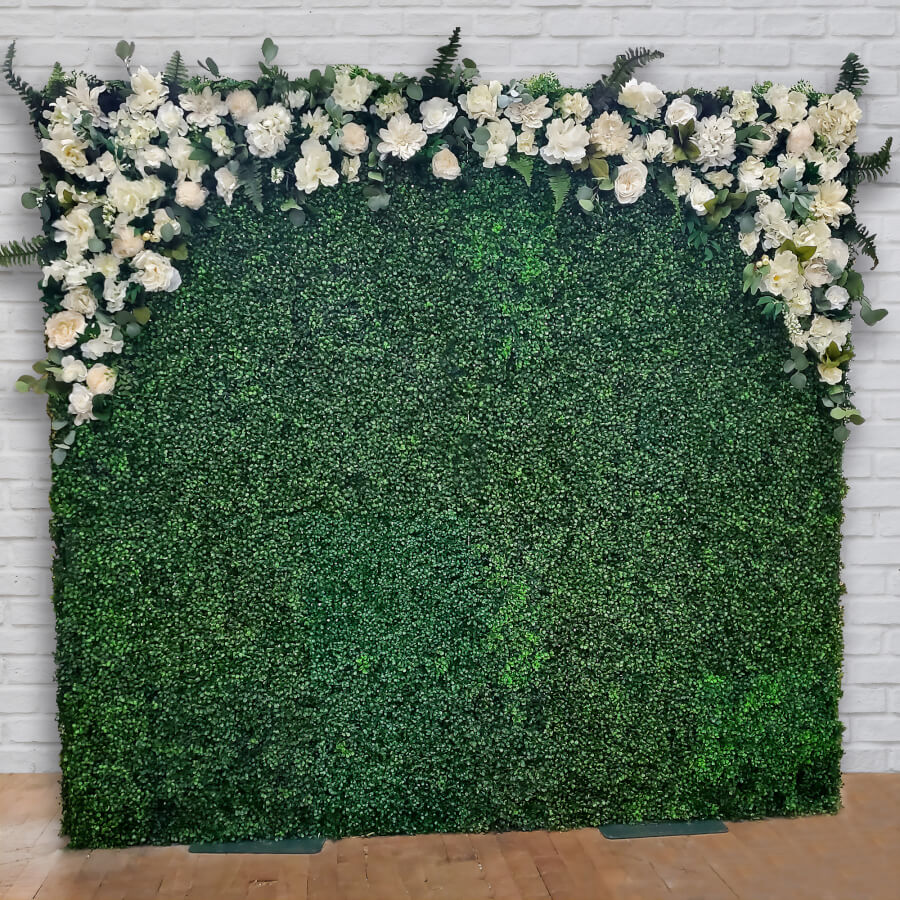 Romantic Boxwood Wall