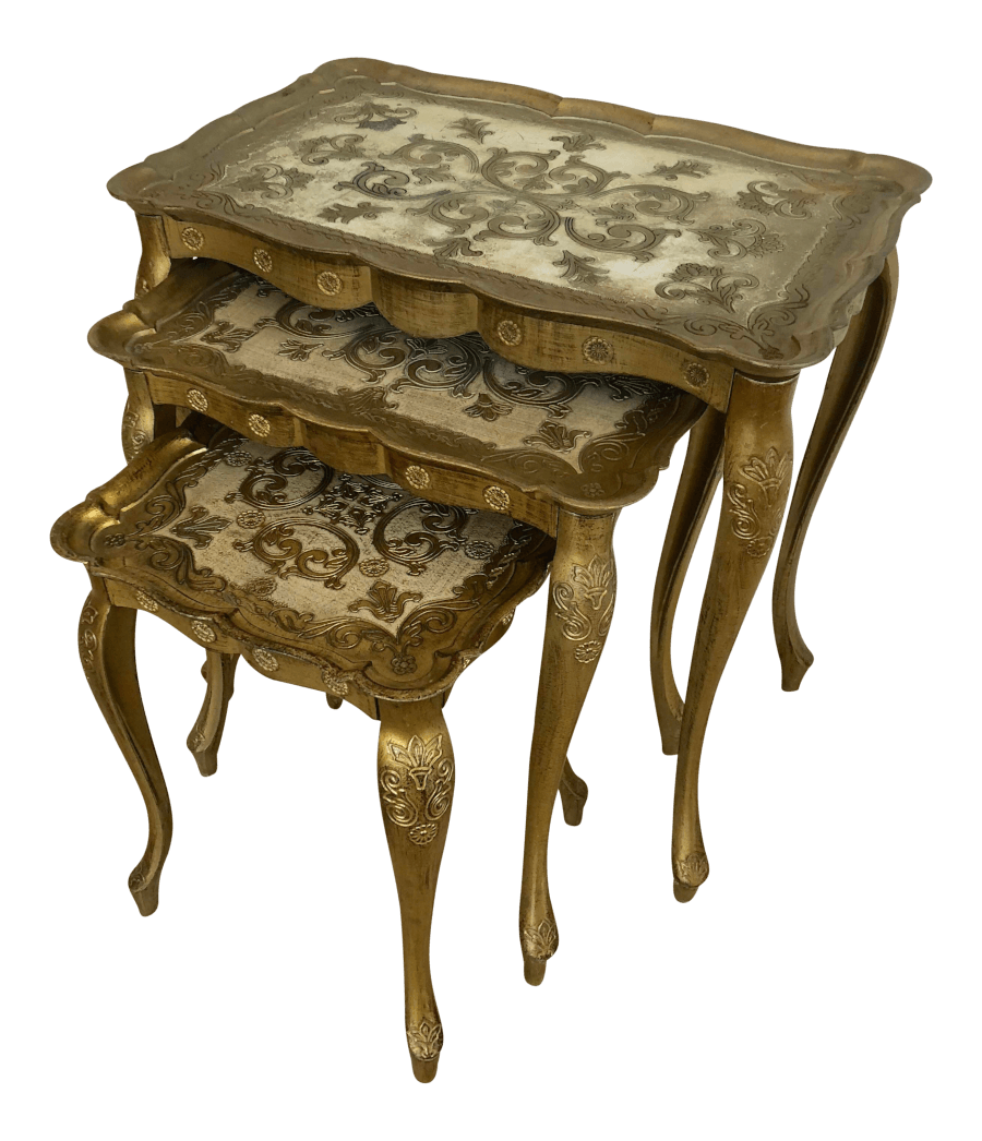 Italian Gold Nesting Tables