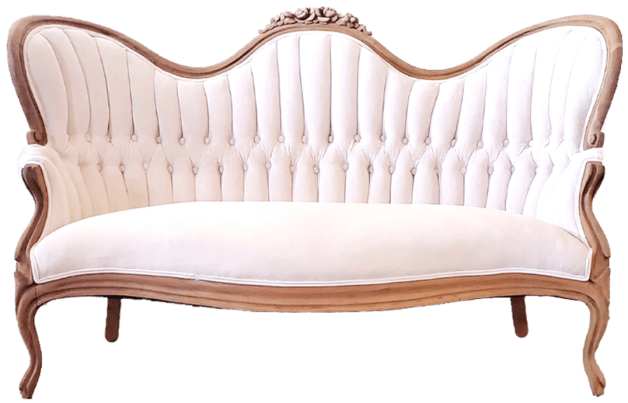 Vintage Blush Pink Couch