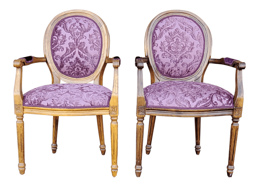 Purple Velvet Chairs