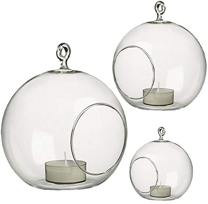 Glass Hanging Votive Candle Globes | Uniquely Chic Vintage Rentals