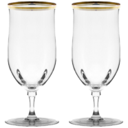Gold Rimmed Water Glasses