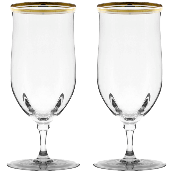 Gold Rimmed Water Glasses | Uniquely Chic Vintage Rentals