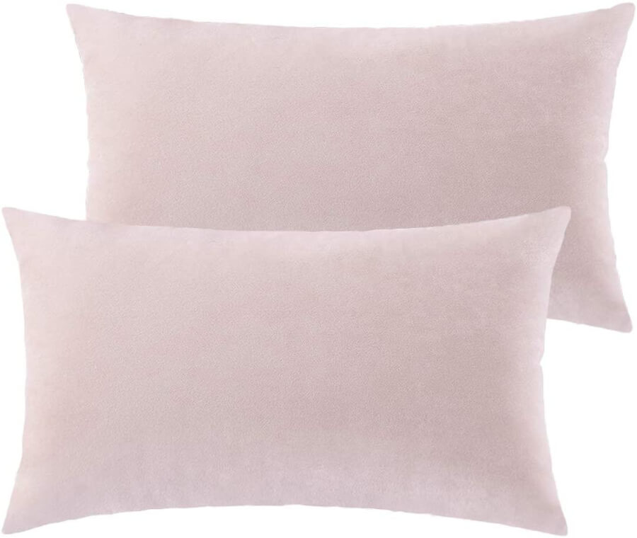 Blush Pink Lumbar Pillows