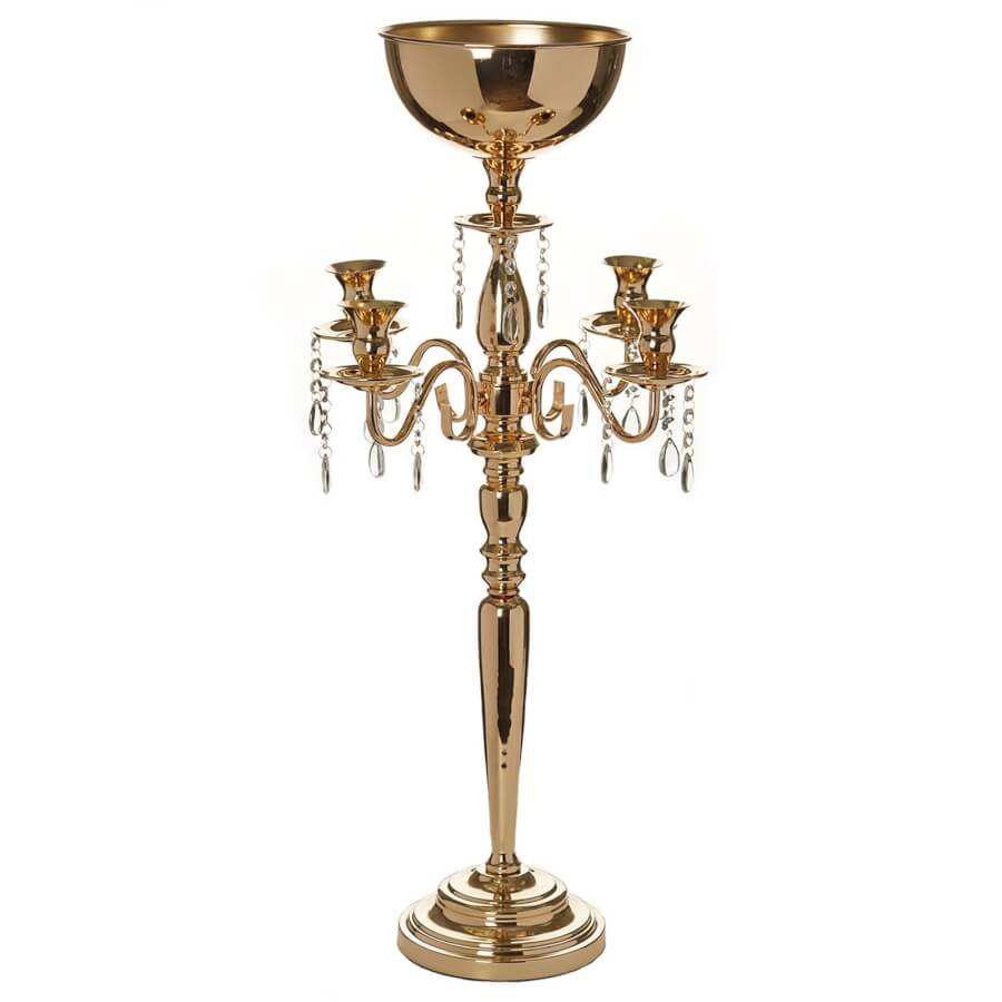 Gold Floral Candelabra