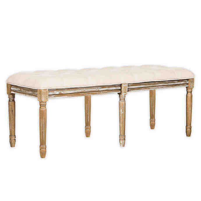 Natural Wood Ivory Bench