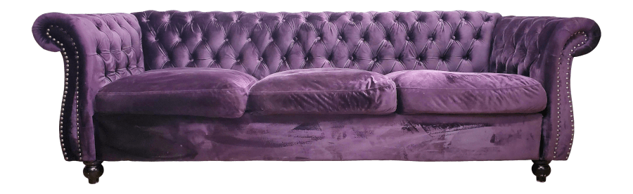 Vintage Purple Velvet Couch