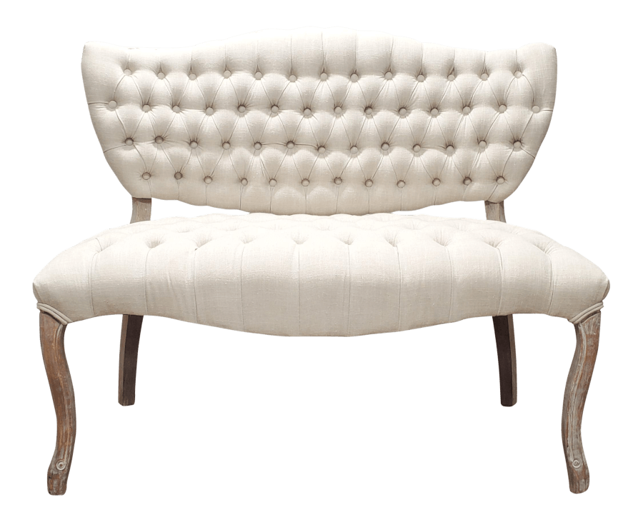 Ivory Sweetheart Settee