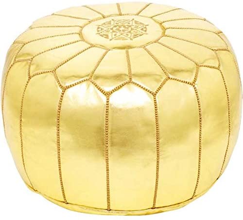 Gold Moroccan Poufs