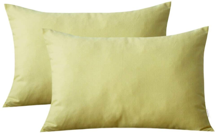 Light Yellow Accent Pillows