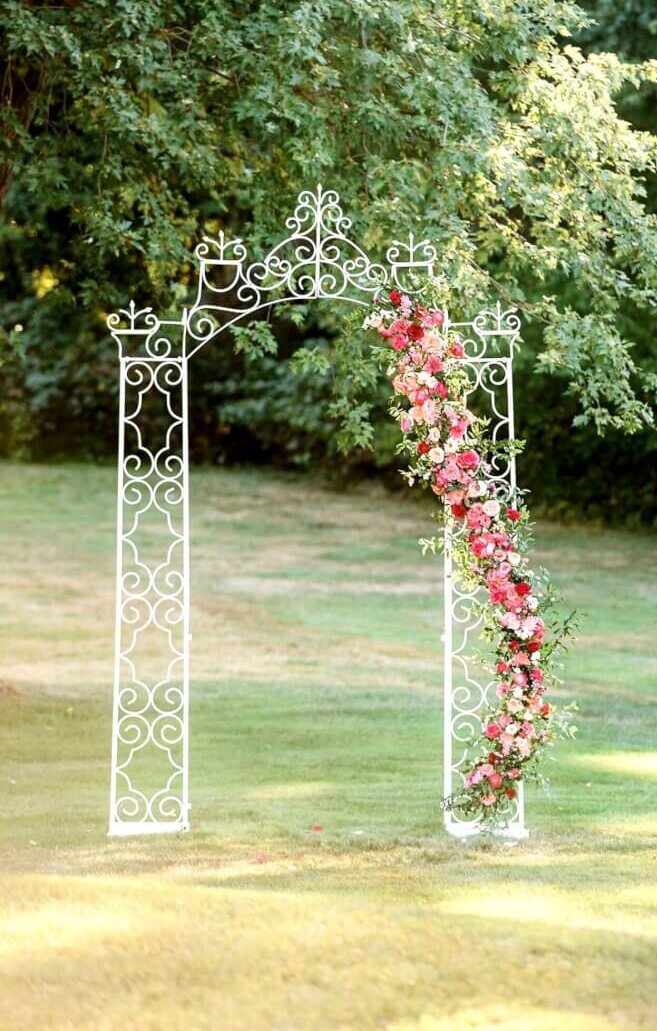 Victorian White Garden Arbor