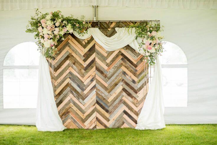 Chevron Wood Backdrop