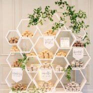 Honeycomb White Display Wall