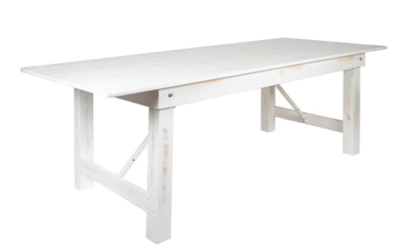 White Washed Farm Tables