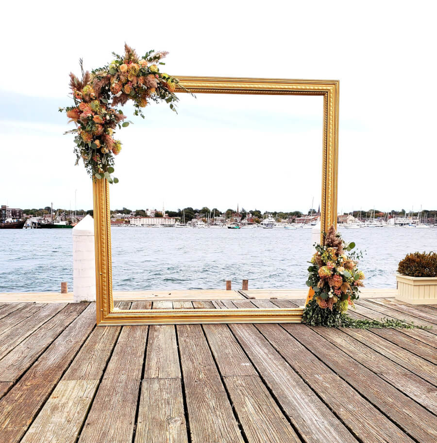 Gold Frame Wedding Arbor