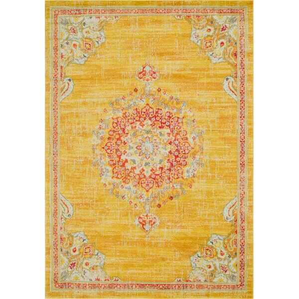 Vintage Mustard Yellow Rug