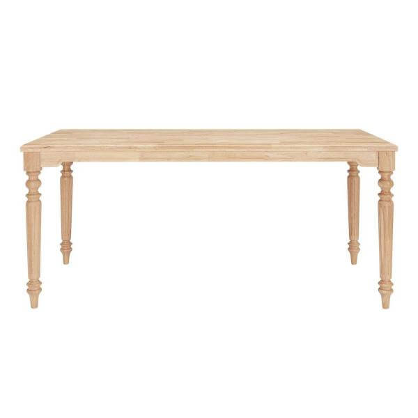French Natural Wood Farm Table