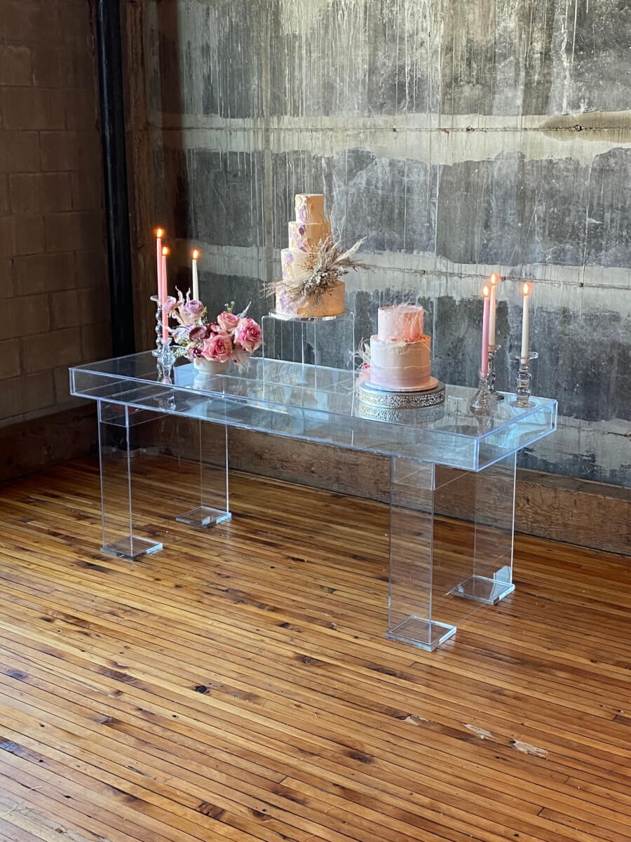 Lucite Sweetheart Table