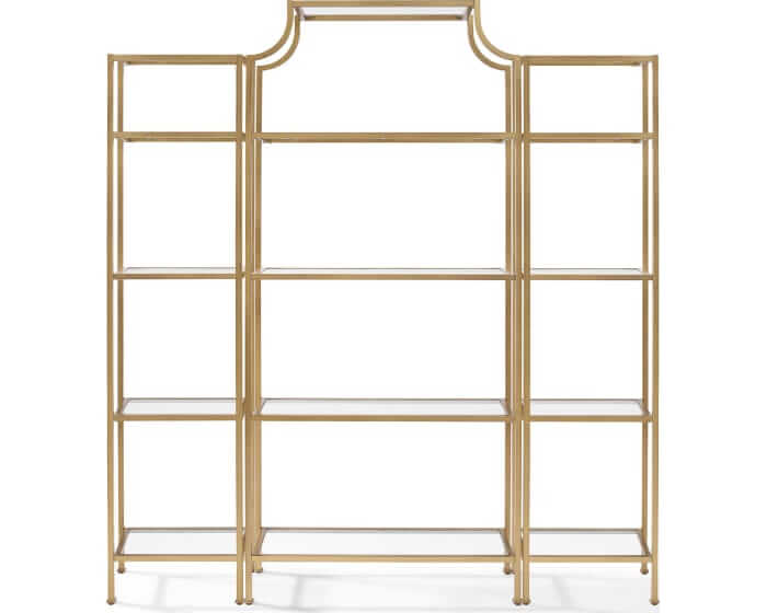 Gold Etagere Back Bar Display