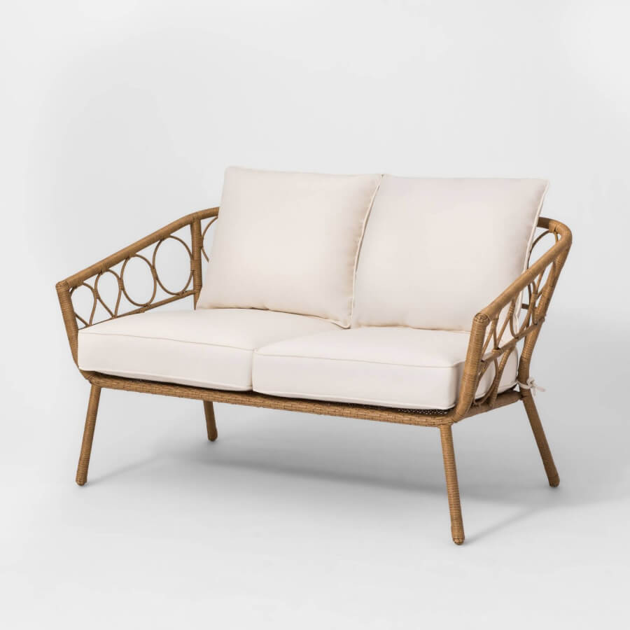 Boho Bamboo Loveseat