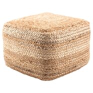 Boho Woven Jute Pouf