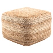 Boho Woven Jute Pouf