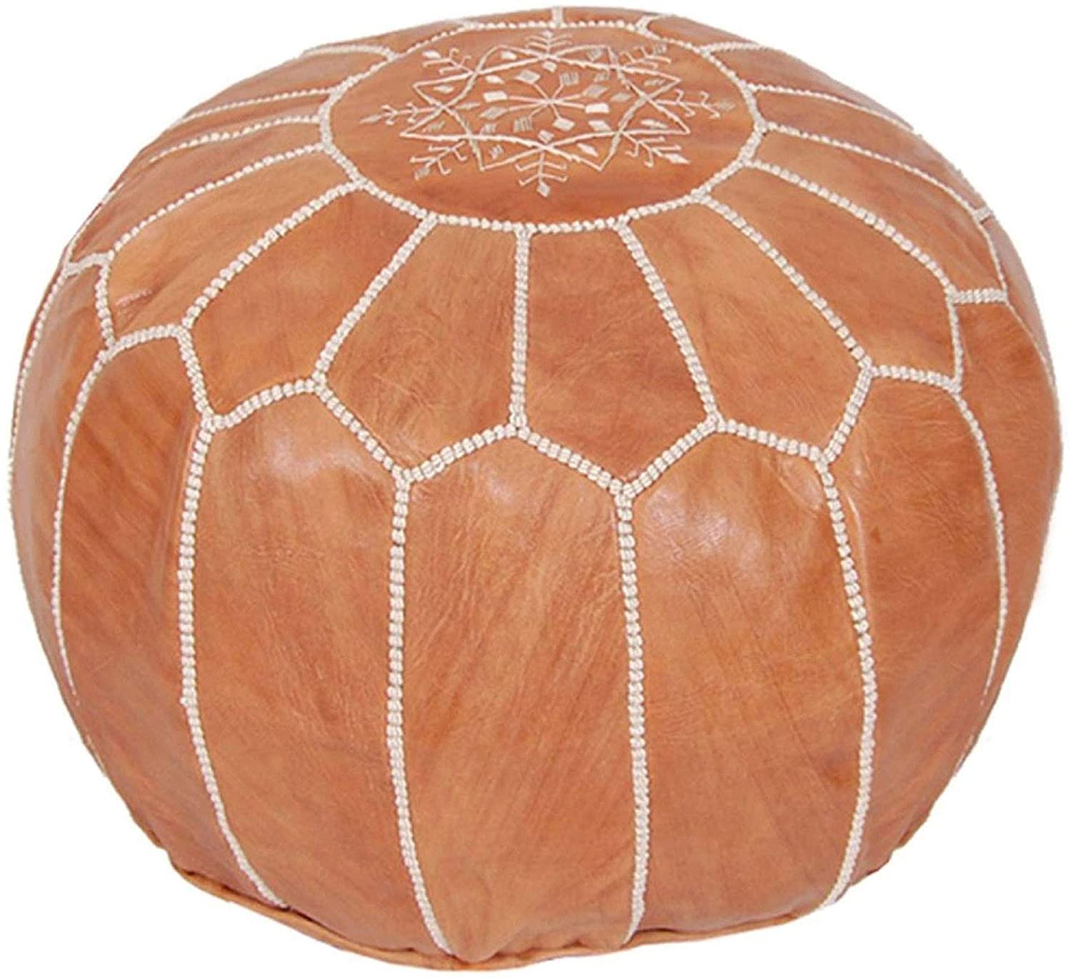 Tan Moroccan Poufs