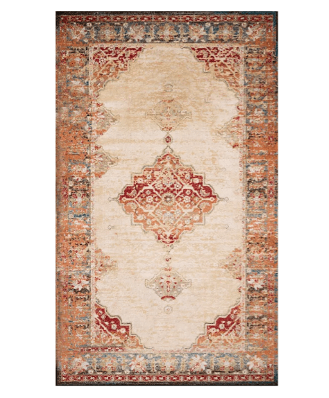 Boho Terracotta & Ivory Rug