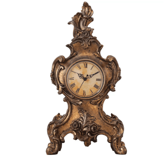 Gold Victorian Mantel Clock