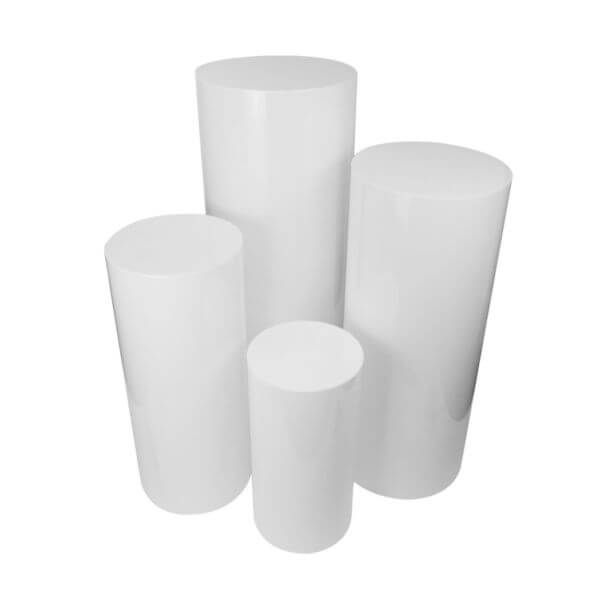 Round White Columns