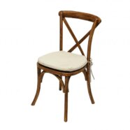 Cross Back Chairs – Walnut Finish