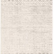 Boho Ivory Fringe Rug