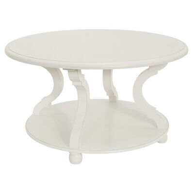 Classic White Round Coffee Table