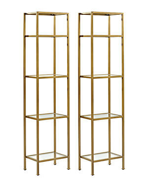 MOD Gold & Glass Shelves / Display