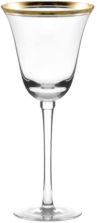 Gold Rimmed Wine Glass 2