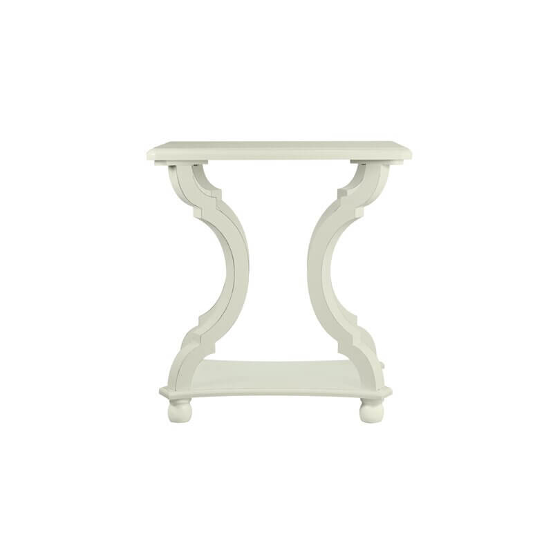 Classic White Trestle End Tables