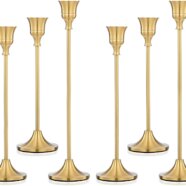 Classic Gold Brass Candlesticks