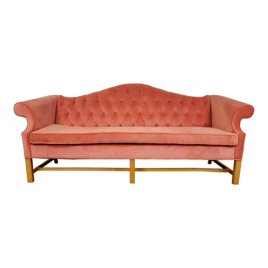 Terracotta Velvet Sofa